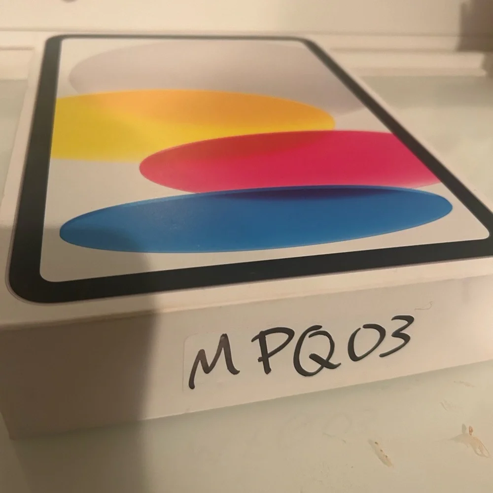 Apple Tablet - White Frame with Multicolor Display